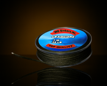 Leadcore 35lb donkergroen