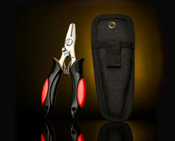 Visserij schaar met koffer